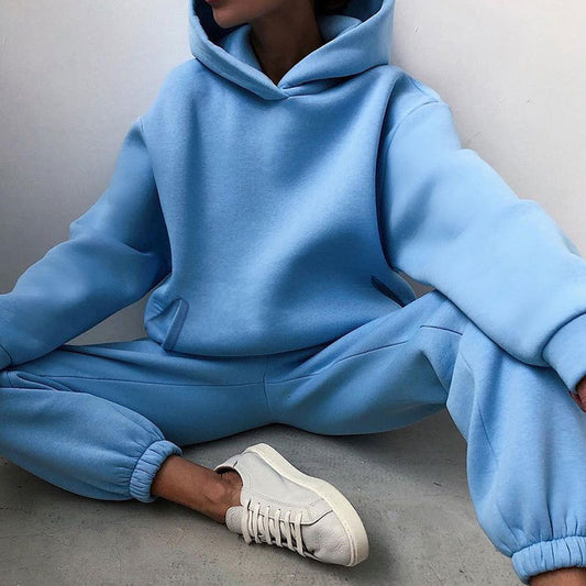 Lady Autumn Hoodie and sweat Set