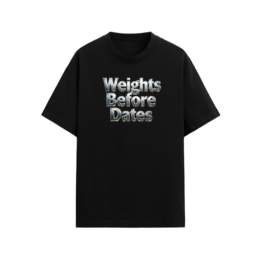 Weights Before Dates Fit T-shirt (190GSM)