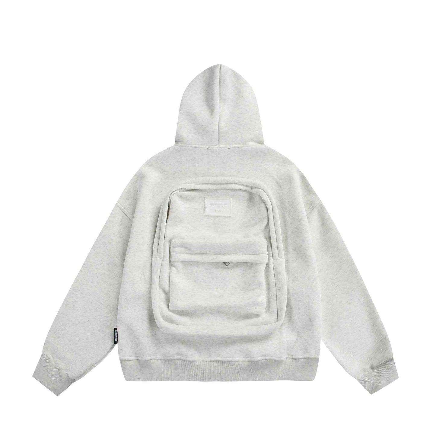 Solid Color Back Small Bag Design Cardigan Coat Outerwear