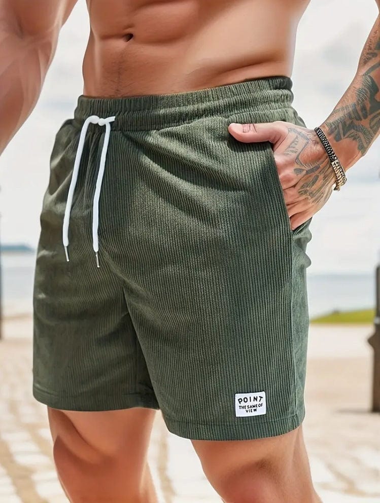 Corduroy Lace-up Shorts - ALLRJ