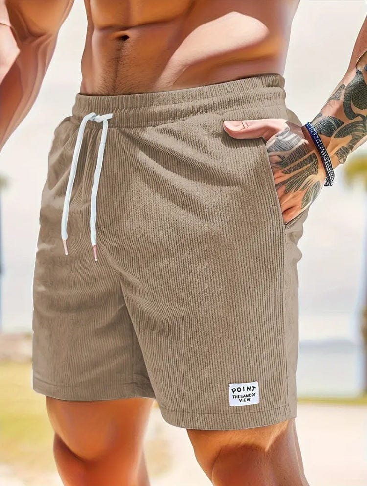 Corduroy Lace-up Shorts - ALLRJ