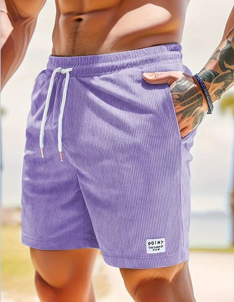 Corduroy Lace-up Shorts - ALLRJ