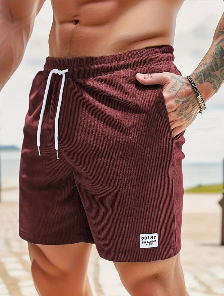 Corduroy Lace-up Shorts - ALLRJ