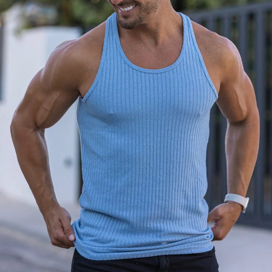 Allrj Man Ribbed Tank - ALLRJ
