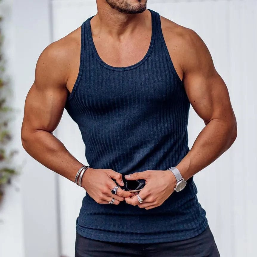 Allrj Man Ribbed Tank - ALLRJ