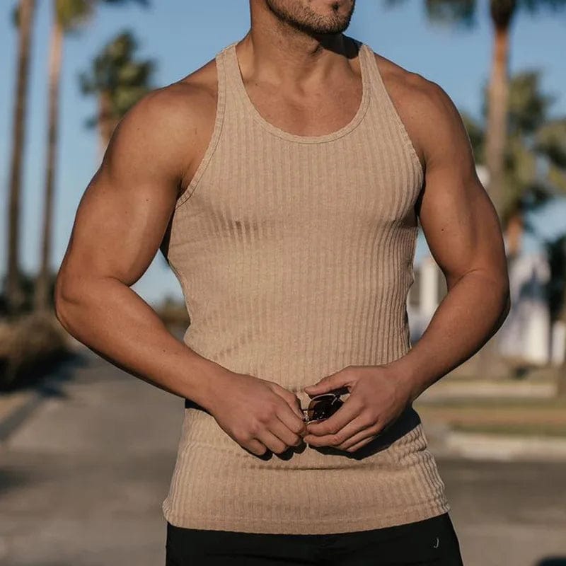 Allrj Man Ribbed Tank - ALLRJ
