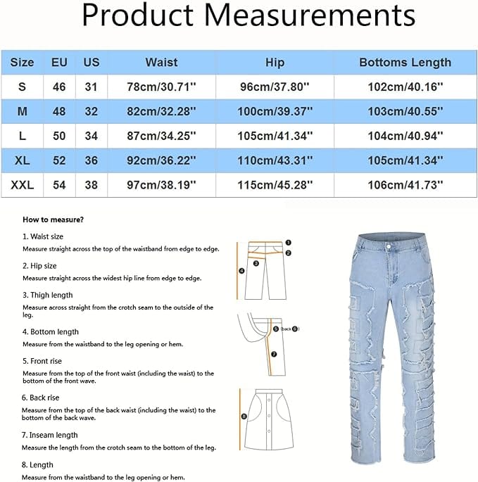 Men's Tassel Crafted Flared Jeans - ALLRJ