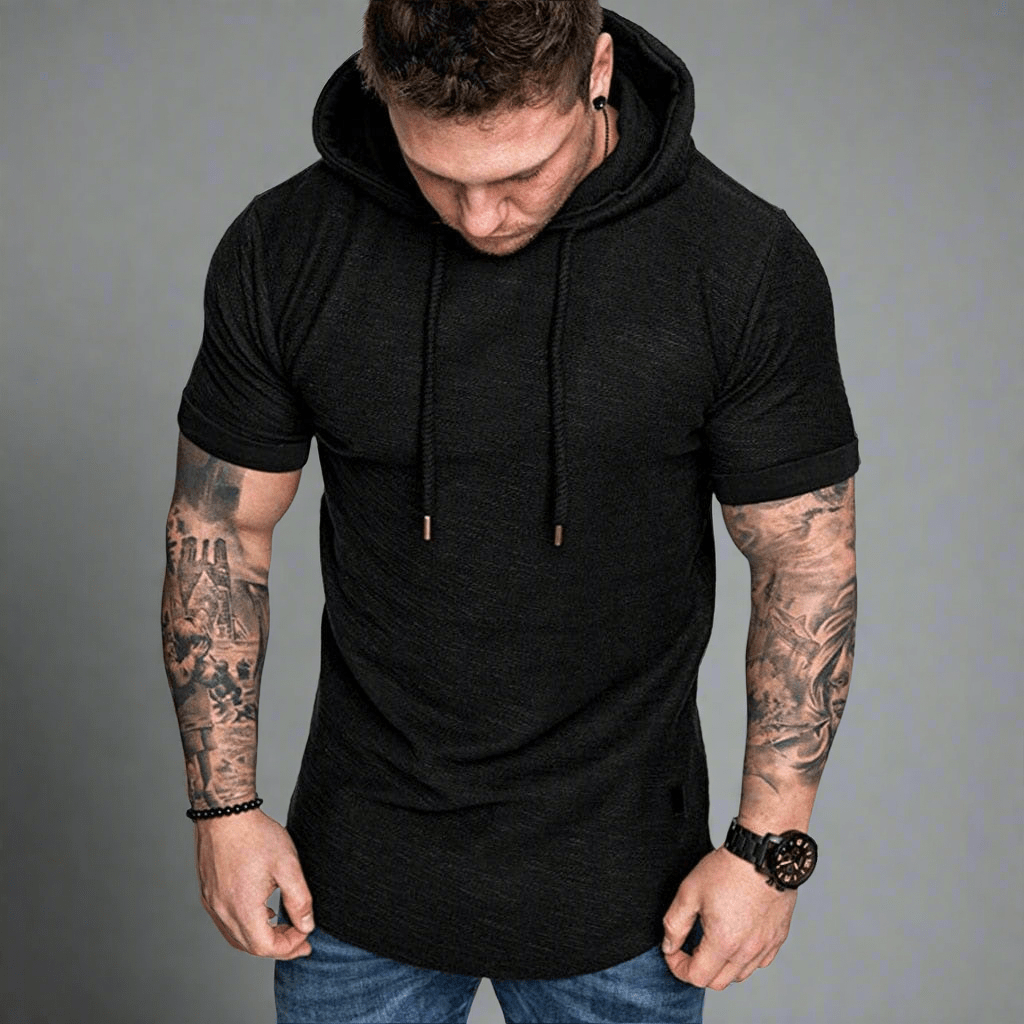 MRE Short Sleeve Men'S Hoodie - ALLRJ