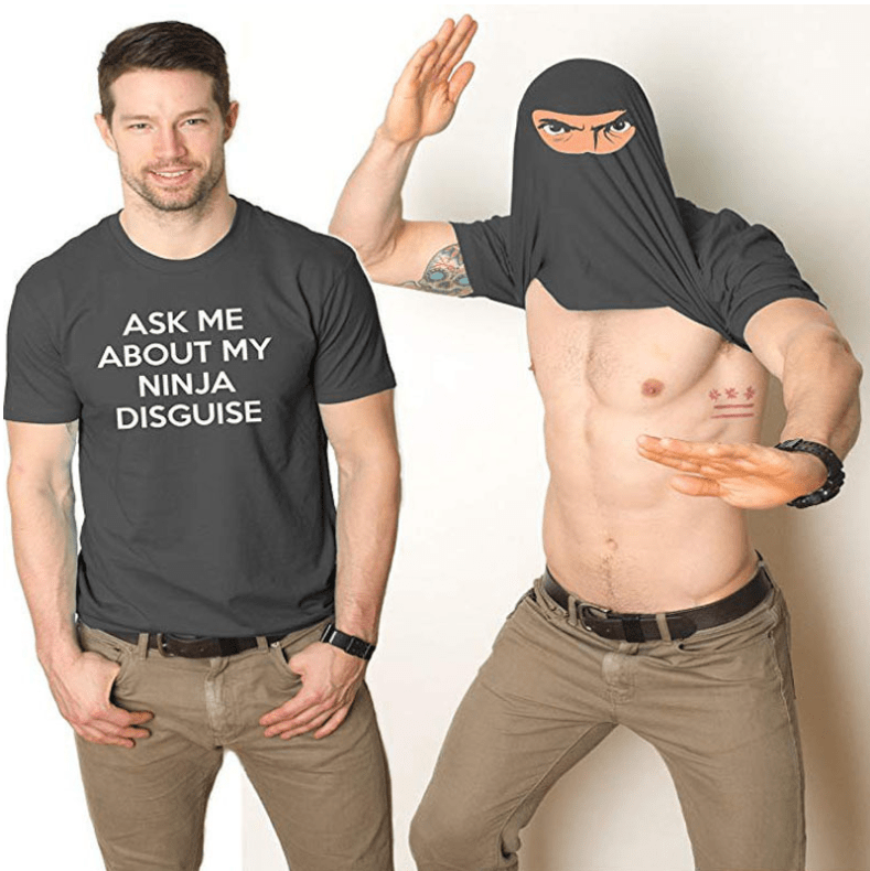 Ask me about my ninja disguise short sleeve t-shirt - ALLRJ