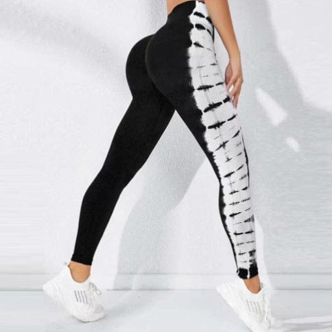 Allrj Tie-dye Seamless Yoga Pants - ALLRJ