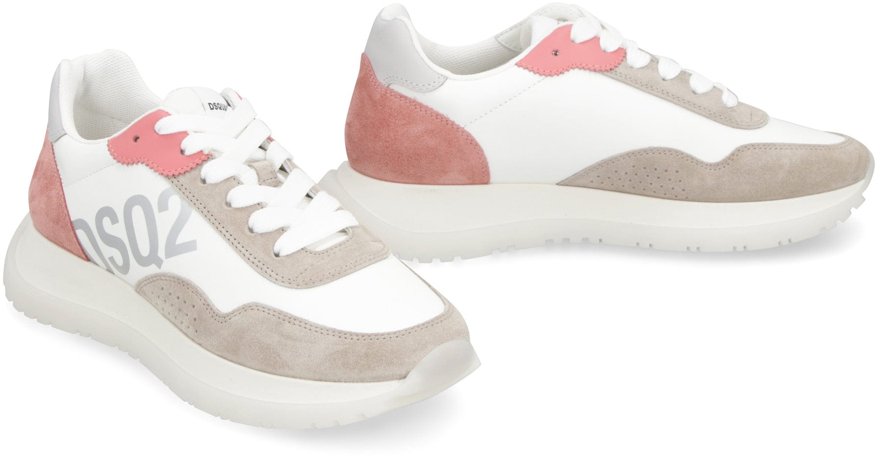 RUNNING LEATHER LOW-TOP SNEAKERS - ALLRJ
