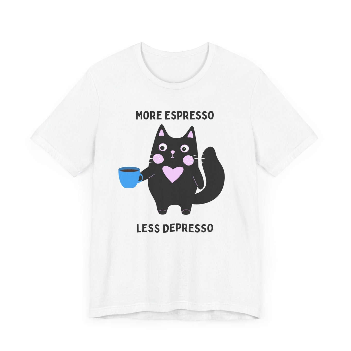 Allrj More Espresso Less Depresso Funny Tee - ALLRJ