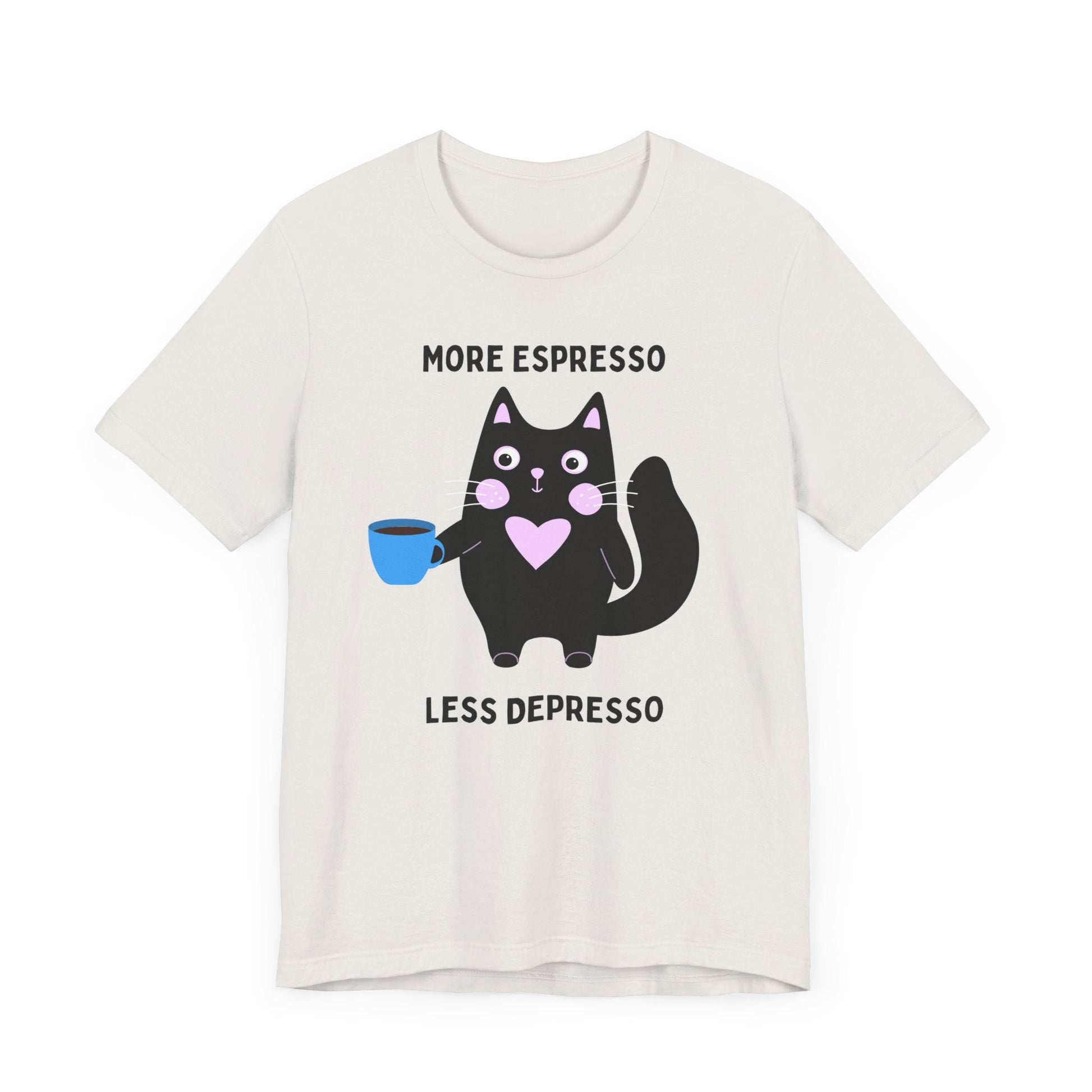 Allrj More Espresso Less Depresso Funny Tee - ALLRJ