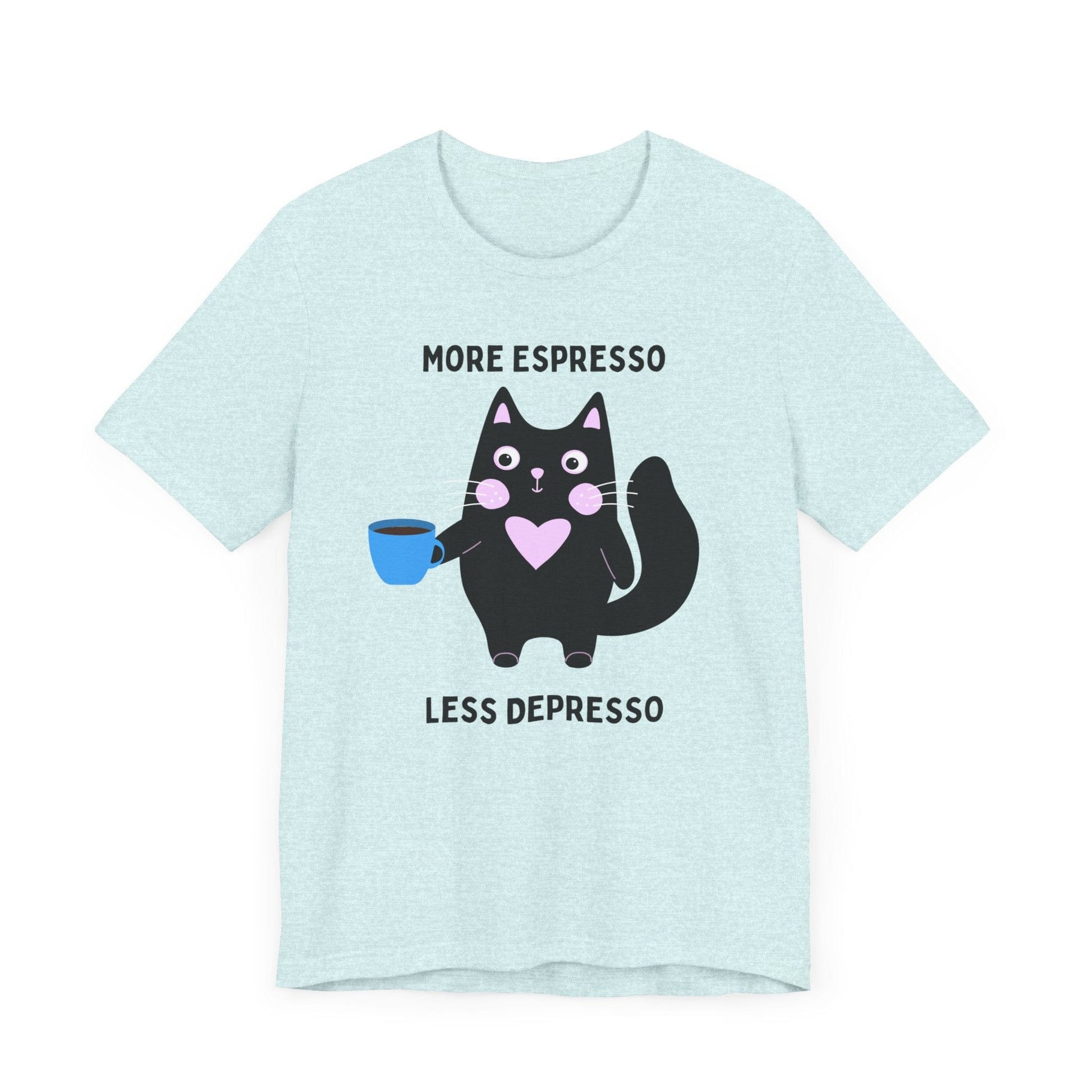 Allrj More Espresso Less Depresso Funny Tee - ALLRJ