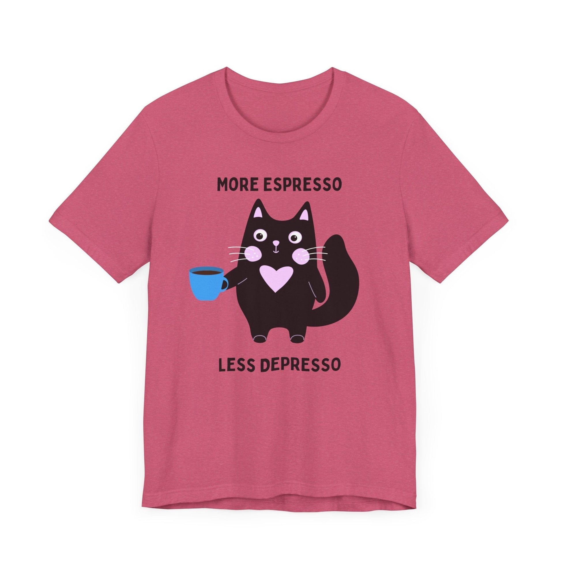 Allrj More Espresso Less Depresso Funny Tee - ALLRJ