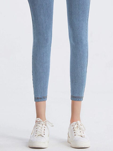 Wide Waistband Sports Leggings - ALLRJ