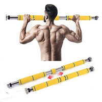 62-100CM Adjustable Doorway Pull Up Bar Sponge Handle NO Screw NO Drilling Horizontal Bar Home Fitness Equipment