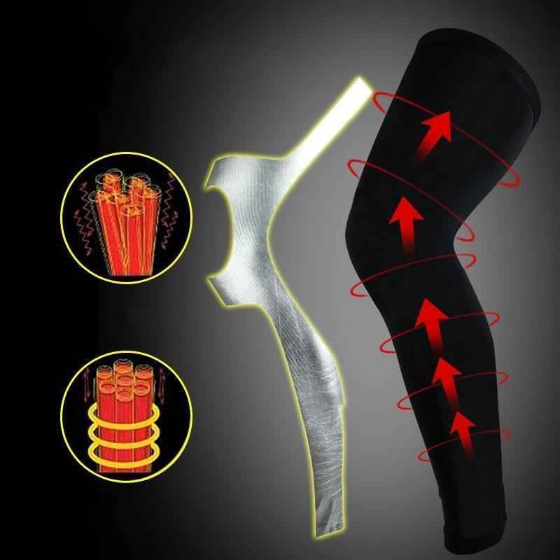 Professional Long Compression Knee Sleeve for the best knee protection - ALLRJ