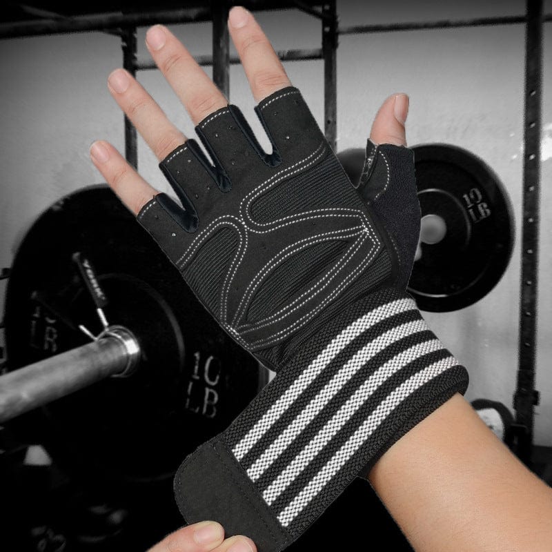 Pro series lift strong gloves with wrist wraps. - ALLRJ