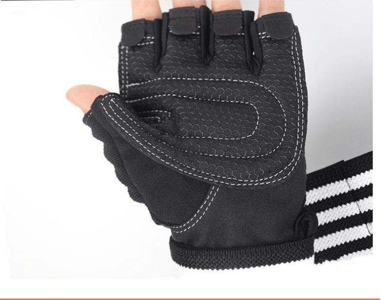 Pro series lift strong gloves with wrist wraps. - ALLRJ
