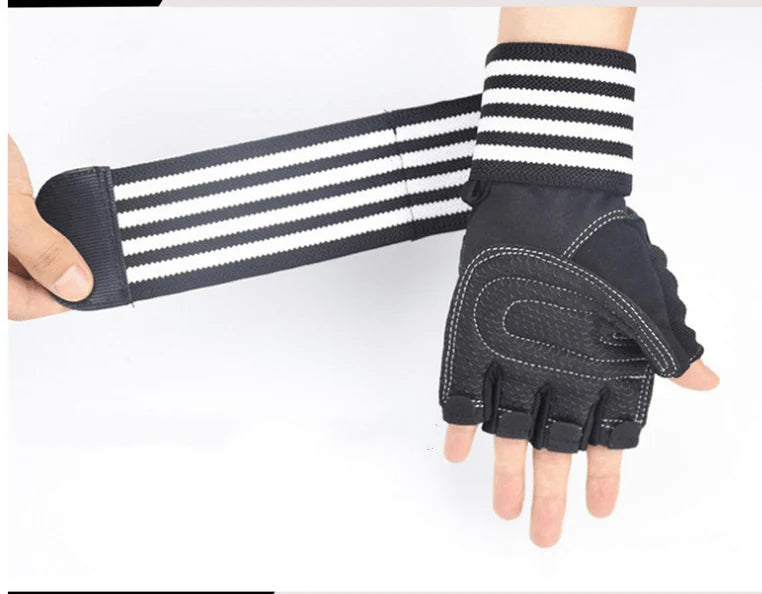 Pro series lift strong gloves with wrist wraps. - ALLRJ