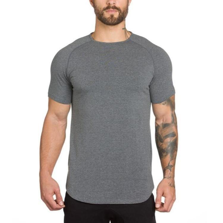 Muscle Fit Henley Gym Shirt - ALLRJ