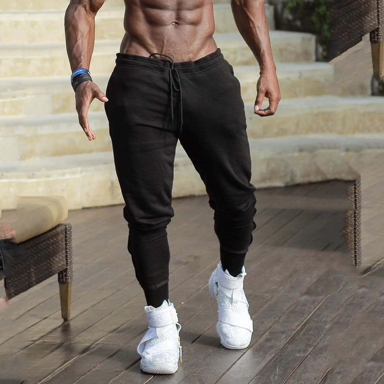 Slim-fit Cropped Muscle Jogger - ALLRJ
