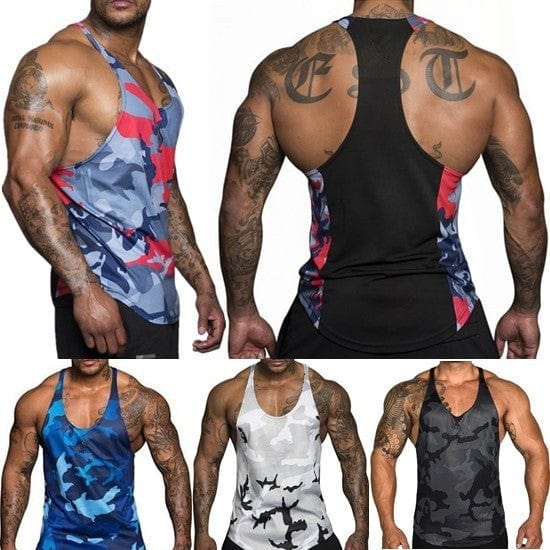 Mens camo training tank - ALLRJ