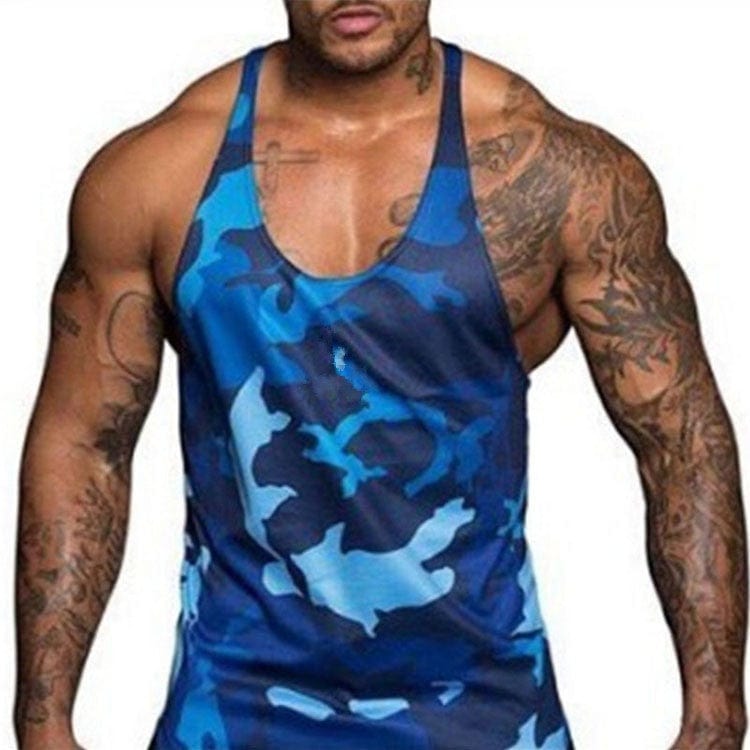 Mens camo training tank - ALLRJ