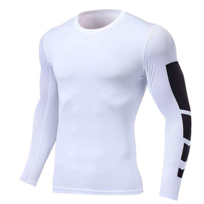 Men's Two-piece tights and long sleeve compression suit - ALLRJ