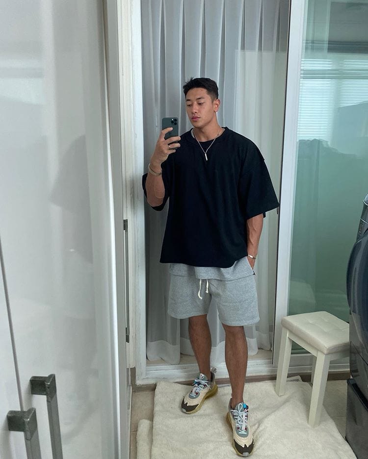 Oversized bodybuilding shirt - ALLRJ