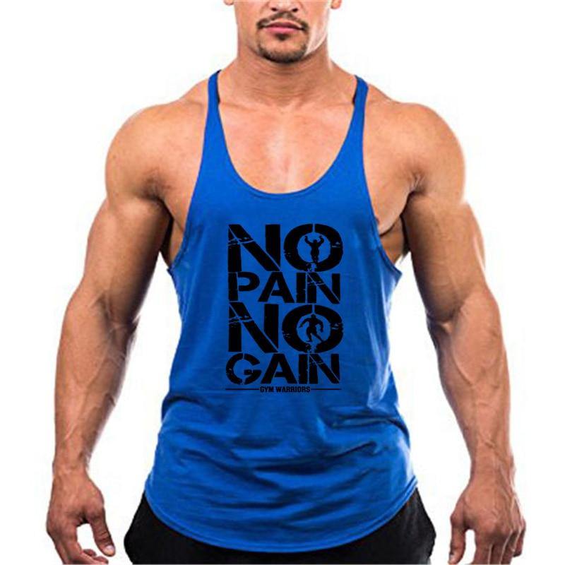 No pain no gain fitness tank top - ALLRJ