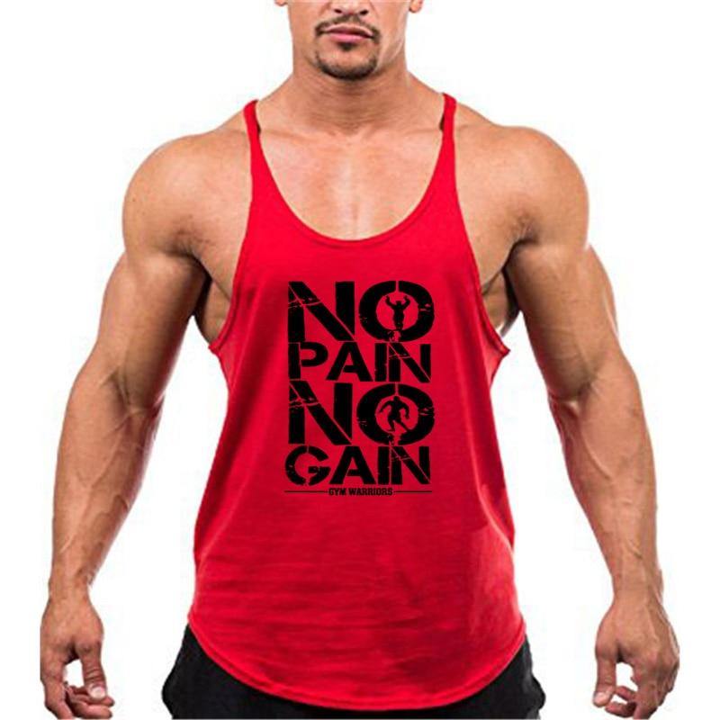 No pain no gain fitness tank top - ALLRJ