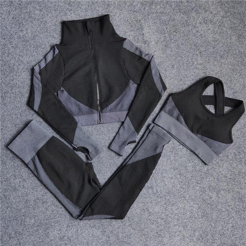 Seamless premium women's fitness tracksuit - ALLRJ