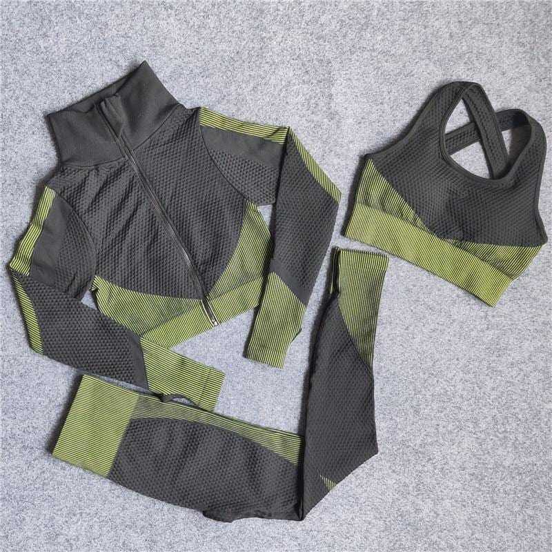 Seamless premium women's fitness tracksuit - ALLRJ