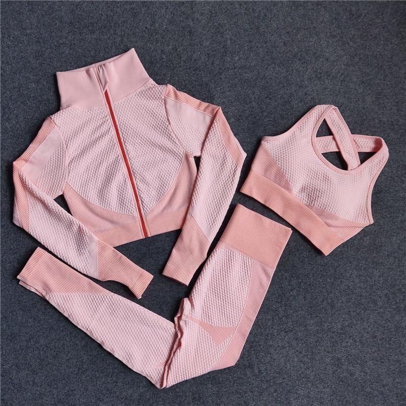 Seamless premium women's fitness tracksuit - ALLRJ
