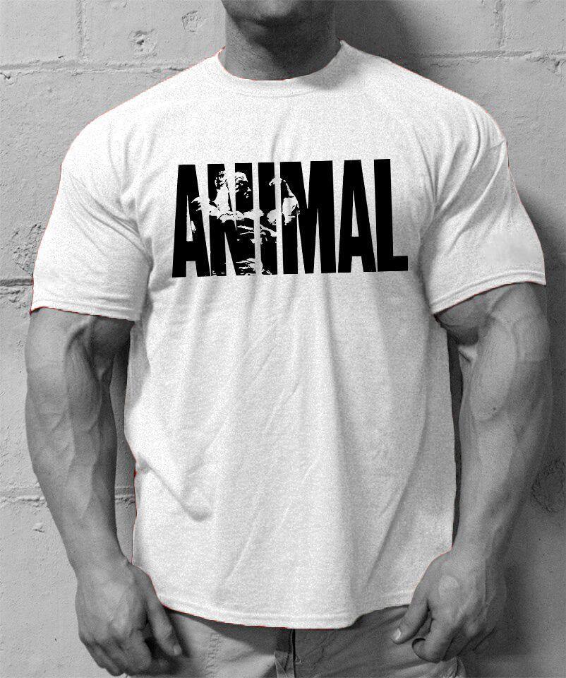 Men's old school animal training shirt White