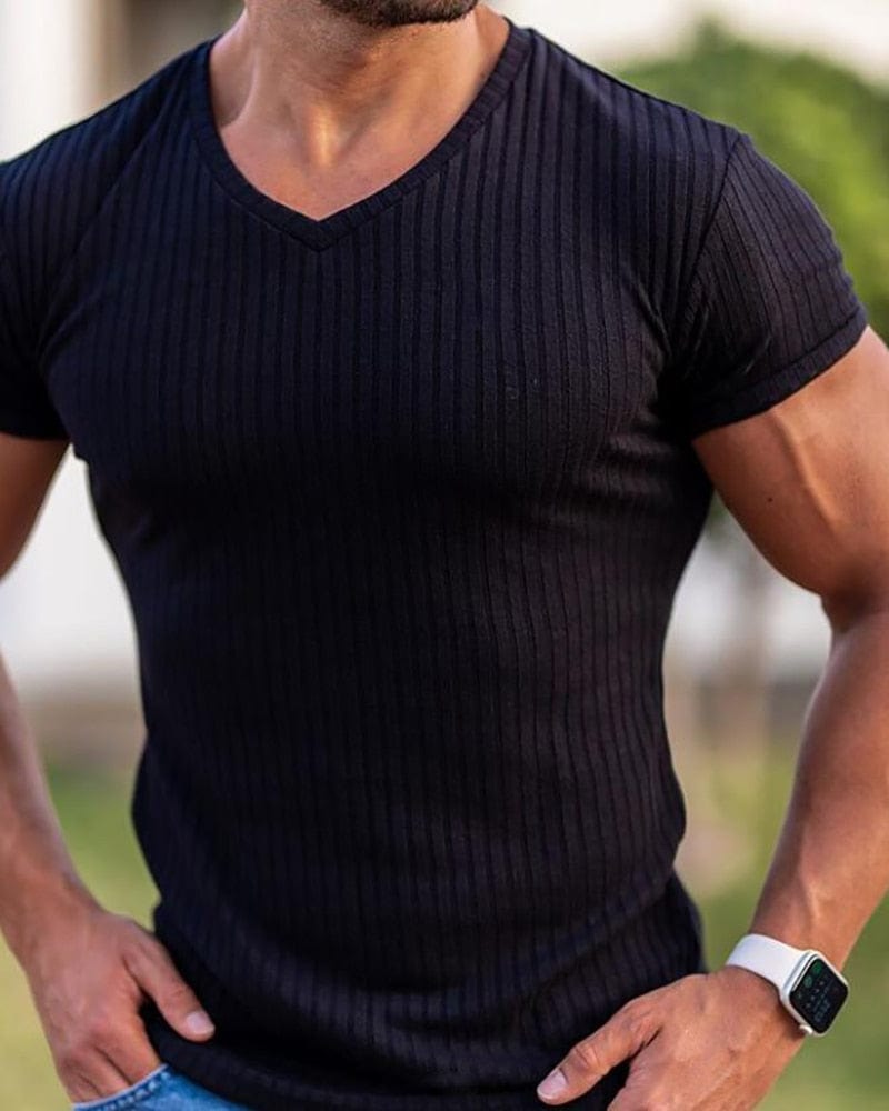 Mass man micro V-neck - ALLRJ