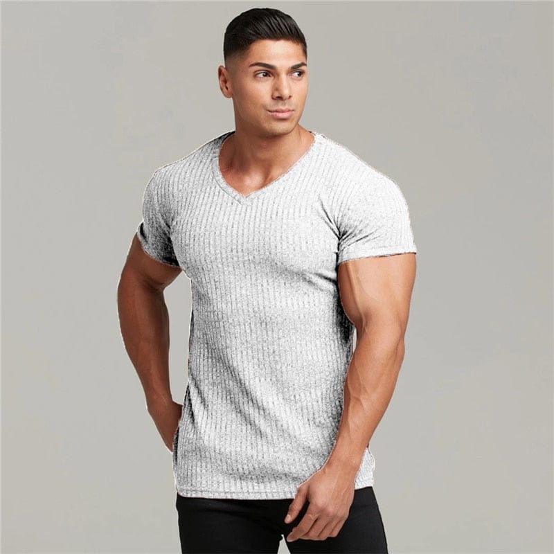 Mass man micro V-neck - ALLRJ