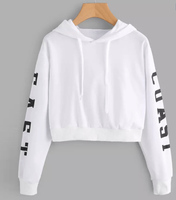 Allrj East Coast Women's Pullover Crop Top - ALLRJ