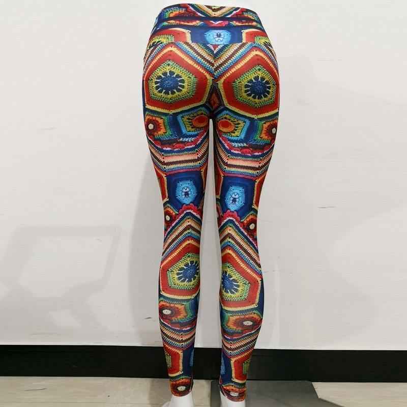 jacquard high waist print yoga pants - Premium Yoga Pants - ALLRJ
