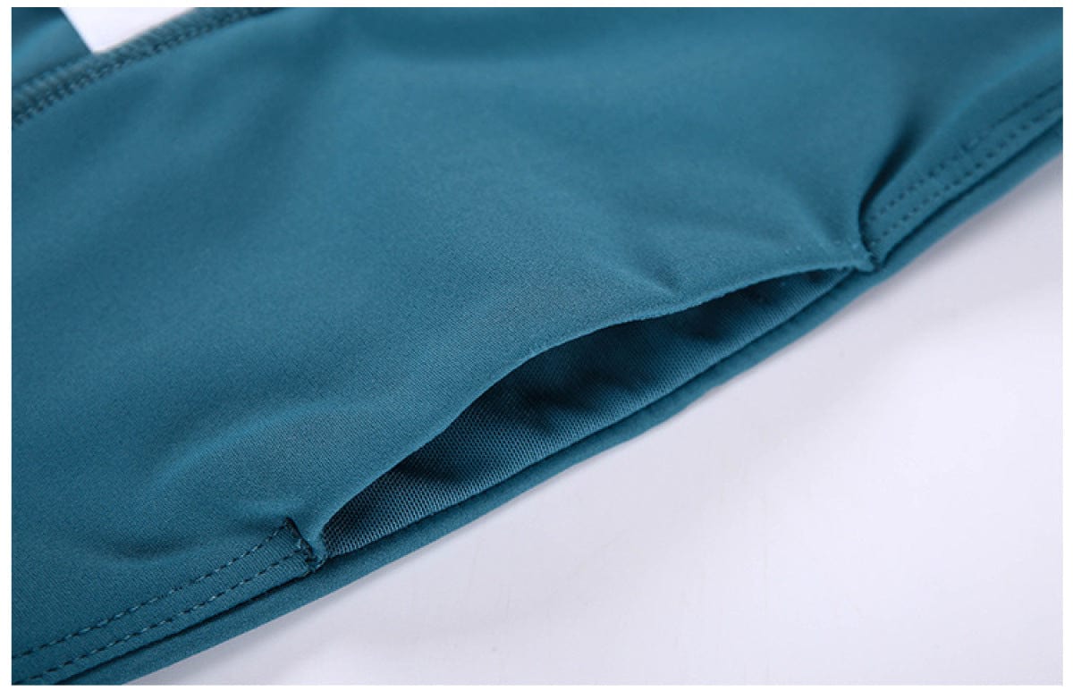 Solid Color Side Pockets Yoga Shorts - ALLRJ