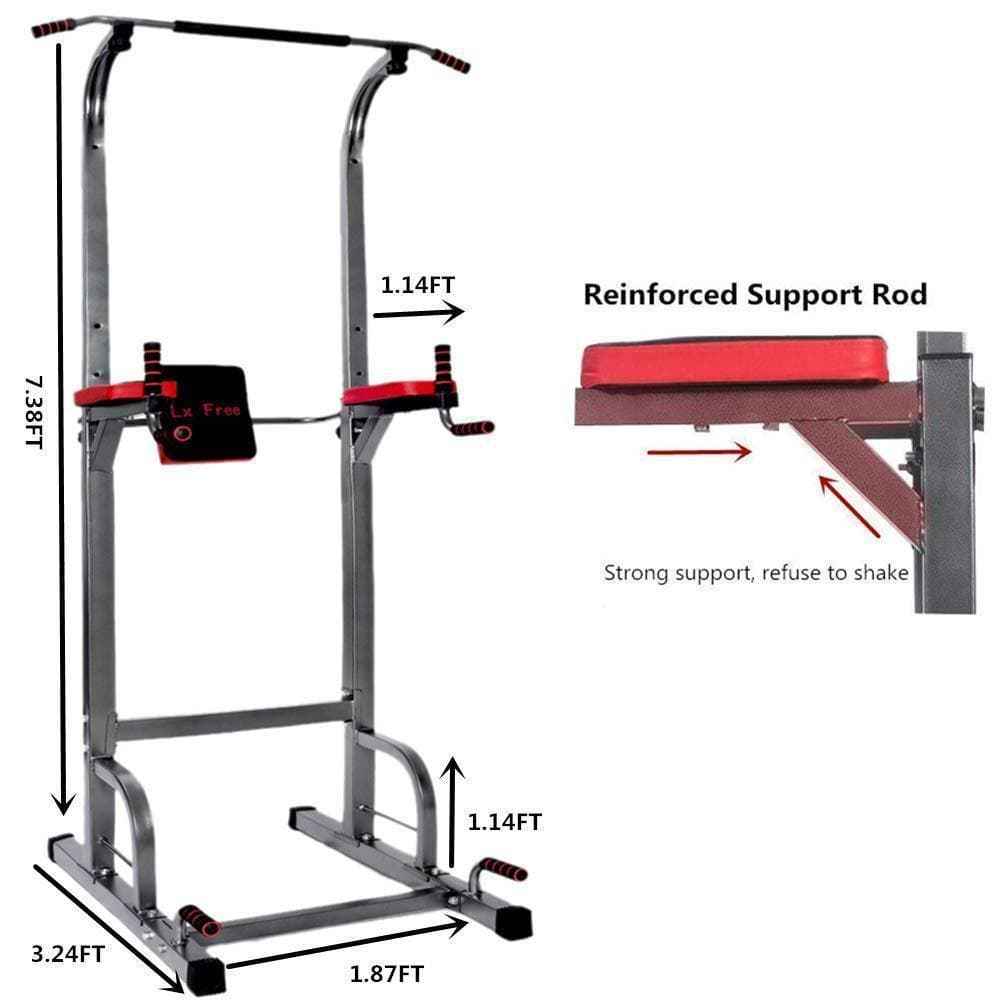 Tower of power multi-function pull up bar station - ALLRJ