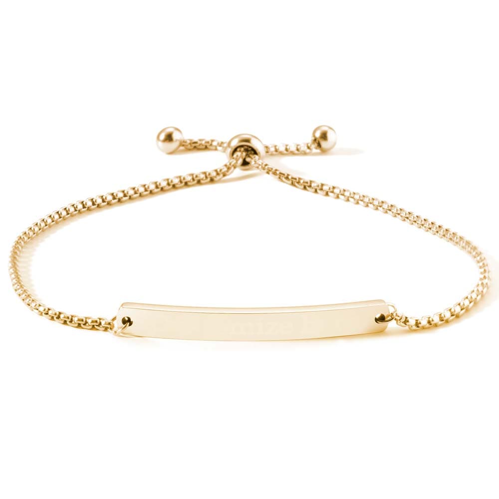 Allrj Engraved ID Bar Bracelet - ALLRJ