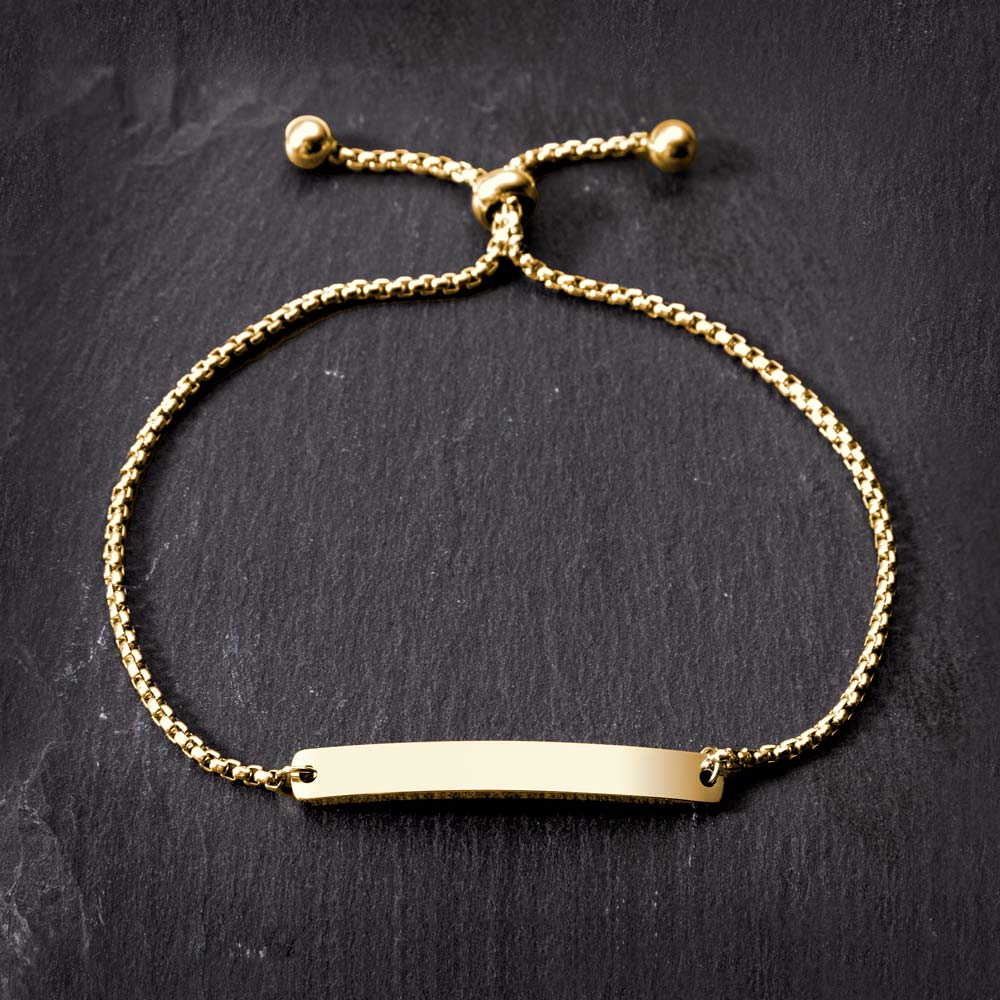 Allrj Engraved ID Bar Bracelet - ALLRJ