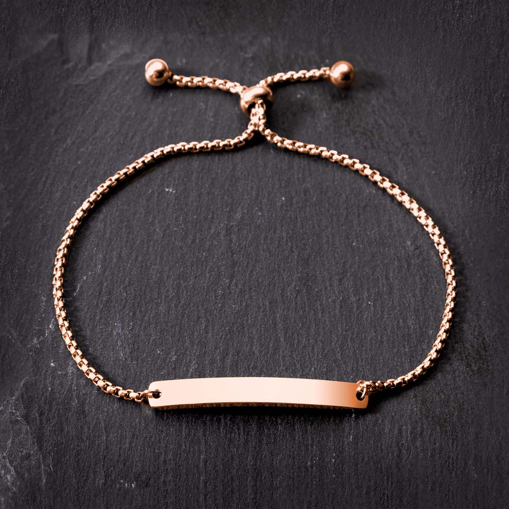 Allrj Engraved ID Bar Bracelet - ALLRJ