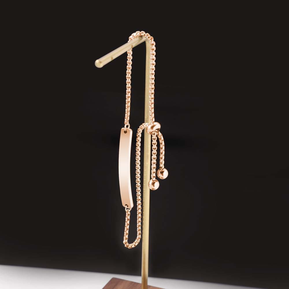 Allrj Engraved ID Bar Bracelet - ALLRJ