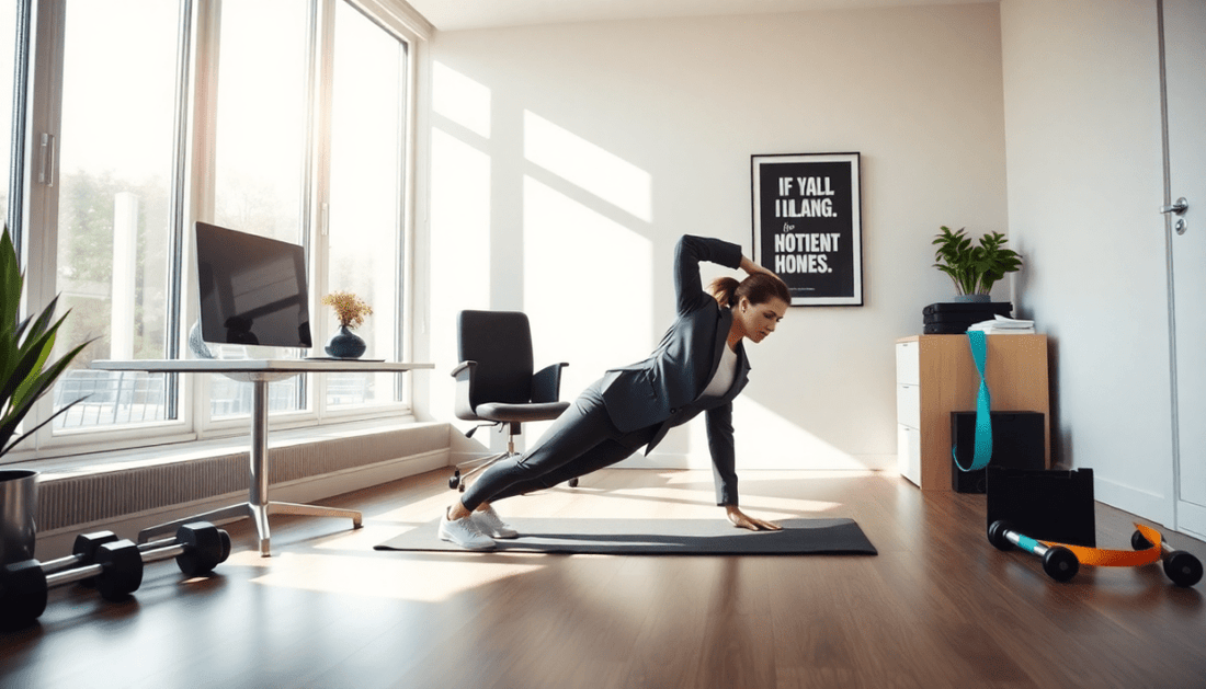 5 Effective Home Workouts for Busy Professionals - ALLRJ