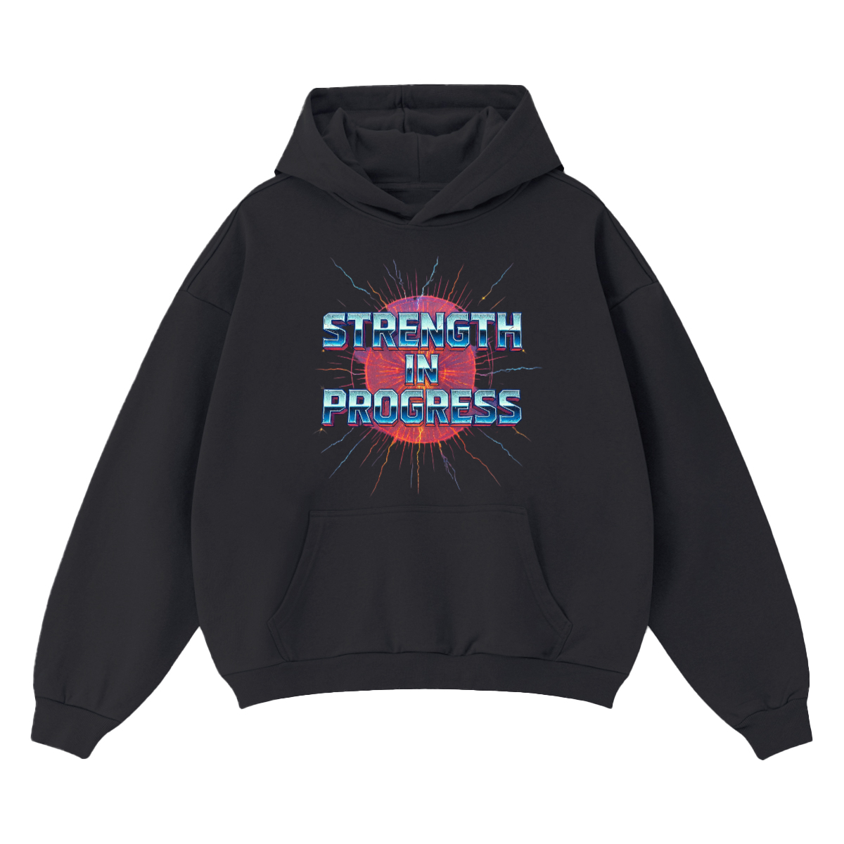 Strength in progress Heavyweight Oversized Hoodie(460GSM)