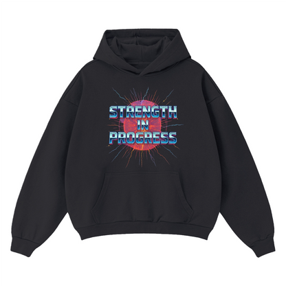 Strength in progress Heavyweight Oversized Hoodie(460GSM)